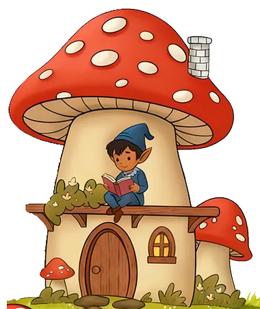 Decorative red mushroom